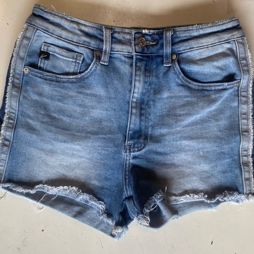 Kancan High Rise Shorts, Eva Style, Size Large, Lots of Stretch - Picture 4 of 11